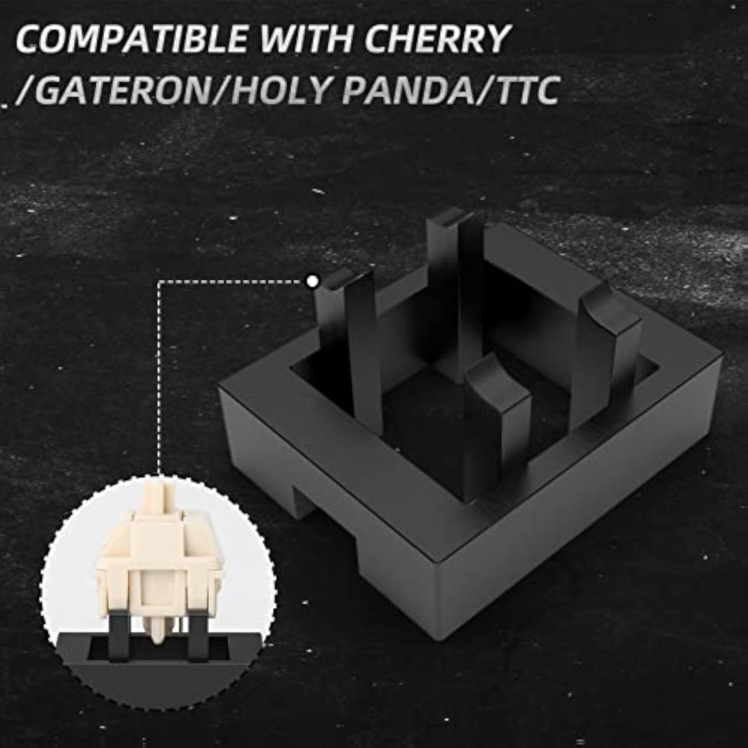 Runjrx Keyboard Switch Opener,2-In-1 Cnc Modular Switch Opener For Kailh Gater