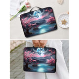 13-15 Inch Laptop Sleeve Compatible With Macbook Air 13-15 Inch, Slim Lightweight Shockproof Foam Soft Inner Lining Laptop Case Cute Travel Laptop Sleeve For Dell/Hp, Sakura Moon