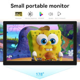 Small Touchscreen Monitor 10.1Inch,1366X768P Touch Screen 60Hz 400Cd/M² 99% Srgb Hdmi Usb-C Travel Portable Monitor For Switch Xbox Ps4/5 Laptop Raspberry Pi