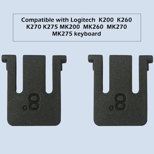 2Pc Keyboard Feet Replacement Parts Compatible With Logitech Wireless Keyboard K270 K260 K200 K275 Mk270 Mk260 Mk200 Mk275 Feet Holder