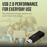 P-Fd128X5Att03-Mp 128Gb Attaché 3 Usb 2.0 Flash Drive, Black (Pack Of 5)