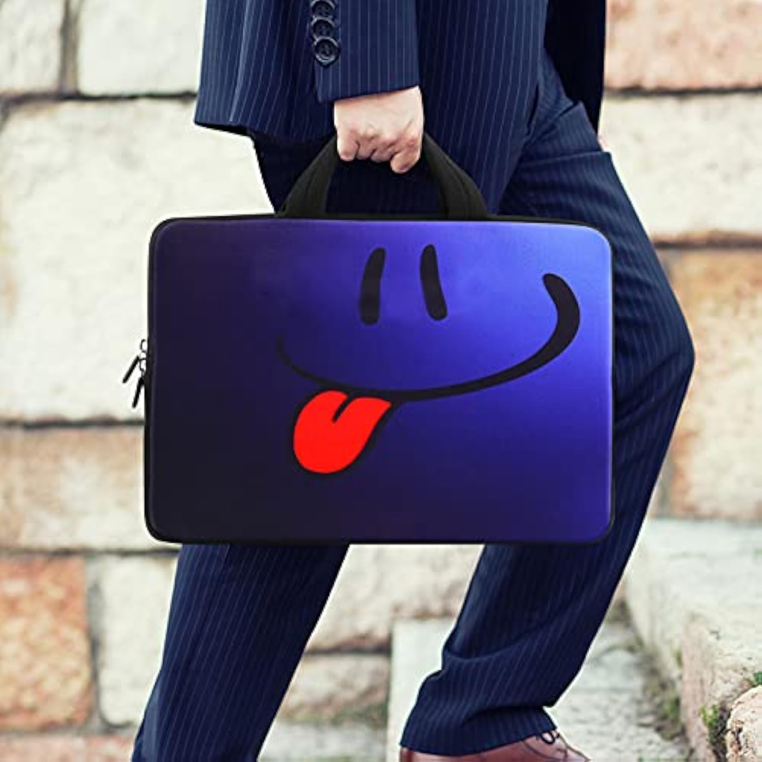 11 11.6 12 12.1 12.5 Inch Laptop Carrying Bag Chromebook Case Notebook Ultrabook Bag Tablet Cover Neoprene Sleeve For Apple Macbook Air Google Acer Hp Dell Asus Blue Tongue