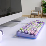 Wire Mechanical Keyboard, Ergonomic Compact Design 84 Keys Led Backlit Compute