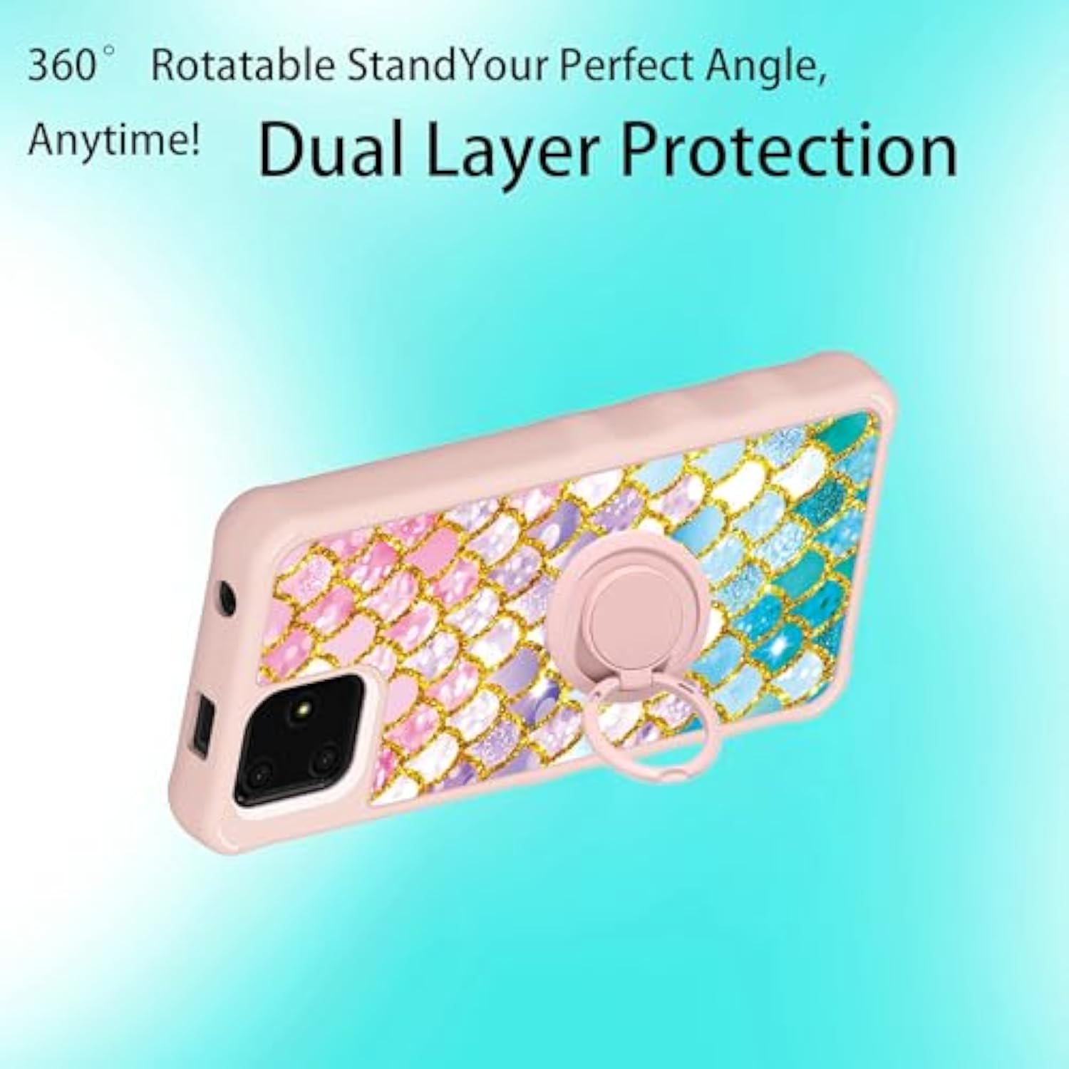 For Foxx Foxxd A55 Case [With Tempered Glass Screen Protector][Luminous Effect] Compatible With Foxx Foxxd A56 Phone Case Cover
