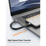 CableCreation Short USB C Cable 6inch, USBC to USBC PD FastCharging Cord, USB
