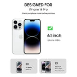 [2 Pack] Matte Screen Protector Designed For Iphone 14 Pro(6.1", 2022), Anti-Glare Anti-Fingerprint Scratch Resistant Tempered Glass, Edge To Edge Full Coverage With Easy Installation Kit