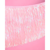 Light Pink Fringe Banner 4 Ft for Bachelorette Birthday Bridal Shower Decor