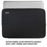 Laptop Sleeve 15.6 Inch, Durable Shockproof Protective Cover Flip Case Briefcase Carrying Computer Bag Case Compatible With 15.6 Inch Hp, Asus, Lenovo, Acer, Notebook, Computer, Black