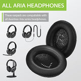 Black Replacement Earpads for Aria Series Headphones - Aria, Aria 3, Aria Pro 3, Aria Me, Opera, Opera Plus, Duet Over Ear Headphones