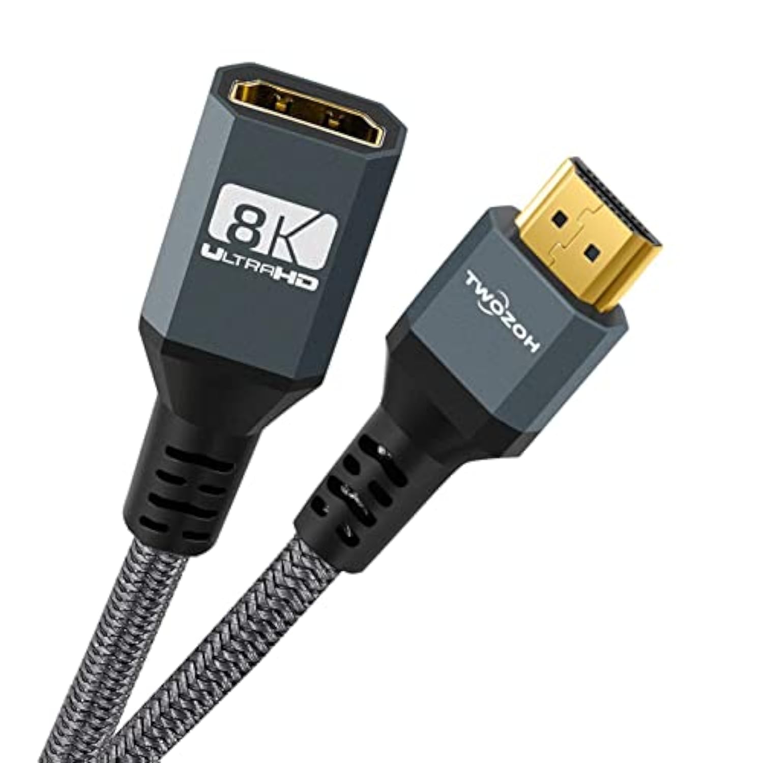 8K Hdmi Extension Cable, Hdmi 2.1 Male To Female Cable, Nylon Braided Hdmi Ext