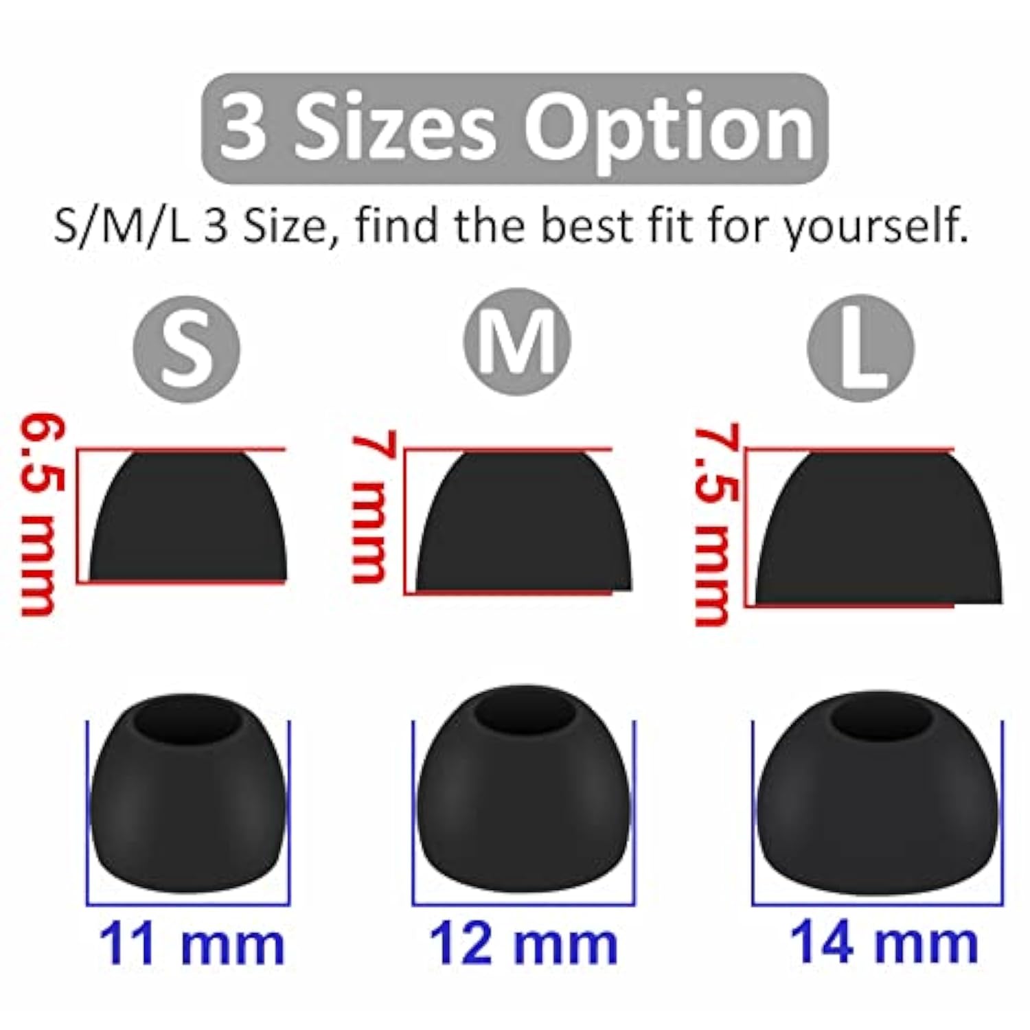 Strap Ear Tips Kit Compatible With Beats Fit Pro, Anti-Lost Soft Silicone Lanyard Neck Rope Cord Lease Replacement Gel Eartips Skin Accessories Compatible With Beats Fit Pro - Black