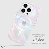 Case-Mate Soap Bubble iPhone 16 Pro Case [Compatible with MagSafe] - Stylish Phone Case with 12ft Drop Protection - Premium Magnetic Cover for iPhone 16 Pro - Iridescent