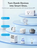 Smart Plug With Energy Monitoring, Wifi Bluetooth Plug Work With Alexa And Google Assistant, 15A Smart Outlets With Timer & Group Controller, No Hub Required, Etl&Fcc Certified For Home, 4 Pack