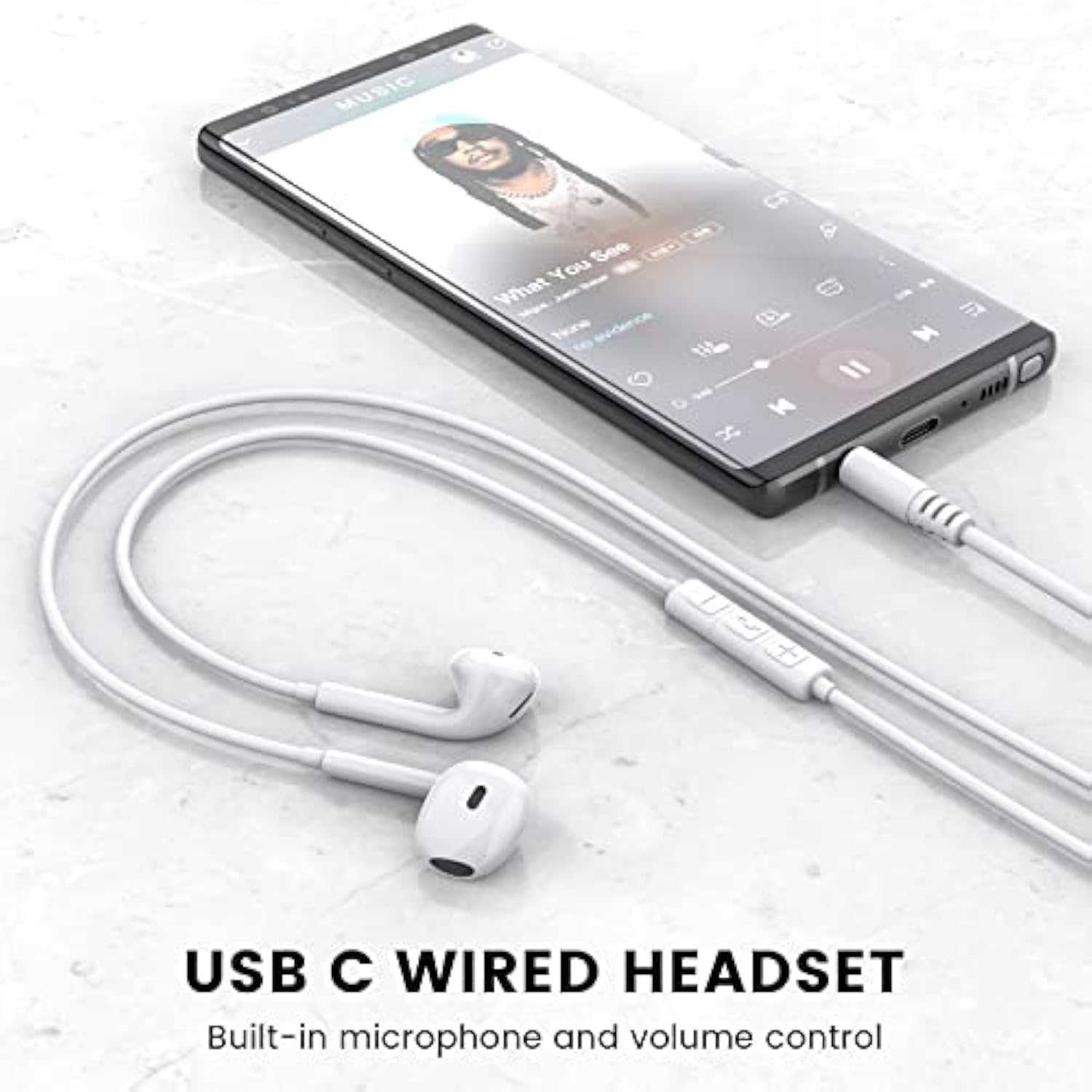 Wired Earbuds With Microphone, 3.5Mm Jack In Ear Headphones With Microphone Suitable For Smartphones, Computers, Laptops, Ipads, Mp3 Players, Etc