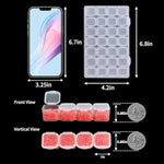 168 Slots 6Pcs 28 Grids Diamond Painting Boxes Plastic Organizer, Bead Organizer