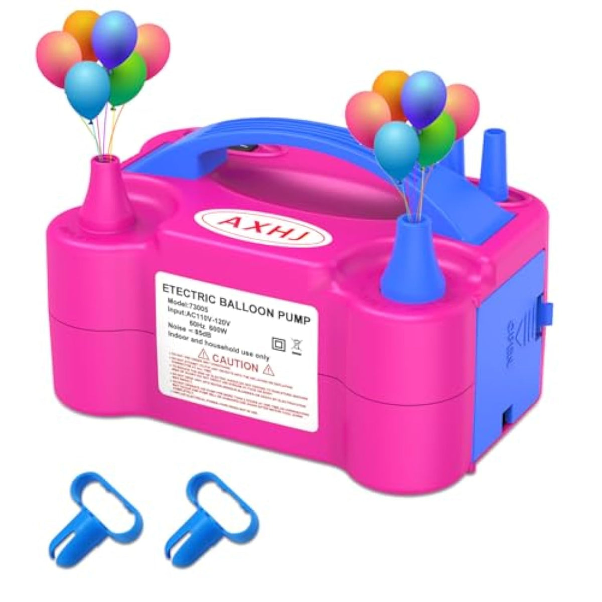 Electric Balloon Pump, Portable Dual Nozzle Balloon Air Pum Inflator B