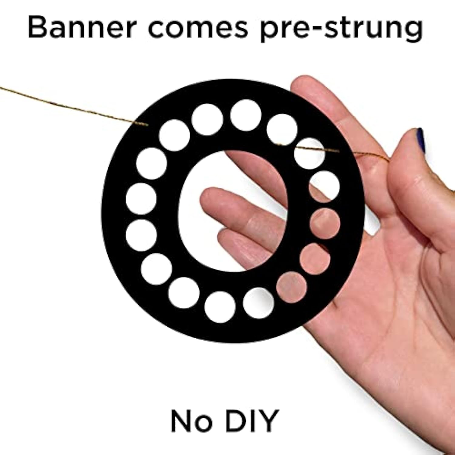 Casino Themed Glitter Banner – Las Vegas Birthday And Bachelorette Party Decorations – Poker Party Garland, Favors And Supplies