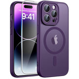 Purple iPhone 14 Pro Max Case Compatible with MagSafe Wireless Charging