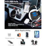 Cigarette Lighter Phone Holder Car Mount Charger [Dual Usb Fast Charging] Car Cigarette Lighter Socket Phone Mount With Adjustable Arm, Car Phone Holder Charger For Iphone 16 Pro, Galaxy S24