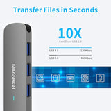 4-Port Usb Hub 3.0 For Laptop Multiple Usb Splitter Usb Port Expander Docking