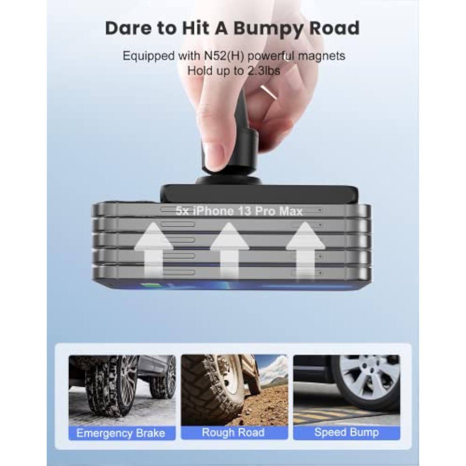 Magnetic Wireless Car Charger, Compatible With Mag-Safe Car Mount Charger For Iphone 14/13/12 Series, Car Air Vent Phone Holder Mount With 18W Car Charger, Black