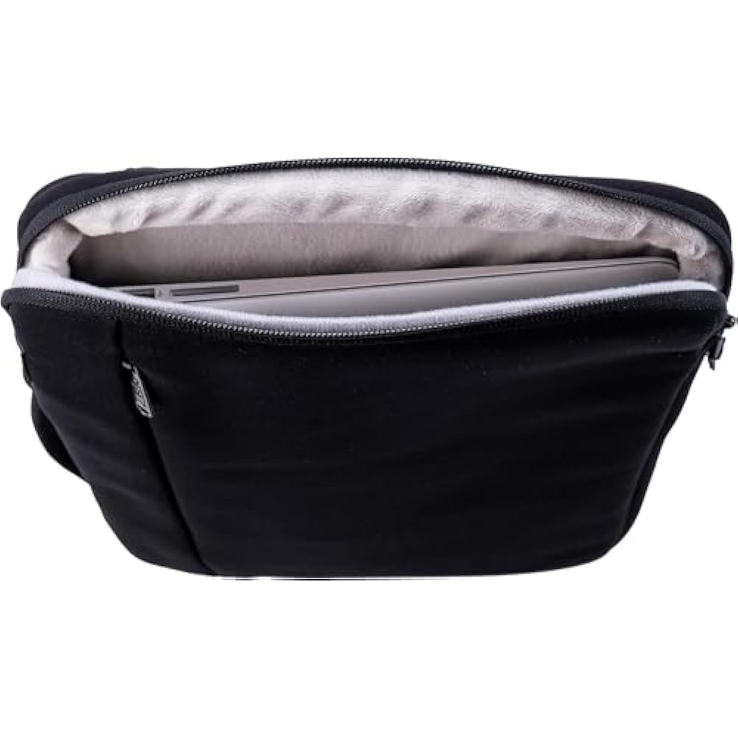 Case-It Neoprene Padded Laptop Sleeve | Holds Up To 13 Inch Laptop/Tablet | Easy Handle To Carry | External Zipper Pocket | Laptop Protector | Lap-514-Neo Black