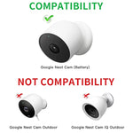 2Pack Power Cable Compatible With Google Nest Cam Outdoor (Battery), 30Ft/9.1M Weatherproof Outdoor Power Cord Continuously Charging Your Nest Camera (White)