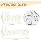 Happy Anniversary Banner Decorations- Wooden Happy Anniversary Sign For Party Decor Backdrop, Men Women 50Th Birthday Decoration, 20Th/25Th/50Th Wedding Anniversary Decoration