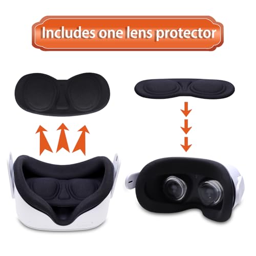 Ltgem Vr Case Compatible With Meta Quest 3S / Quest 3 / Quest 2 / Vision Pro, Portable Vr Gaming Headset And Touch Controllers Case With Lens Protector, Suitable For Travel And Home Storage(Blue)