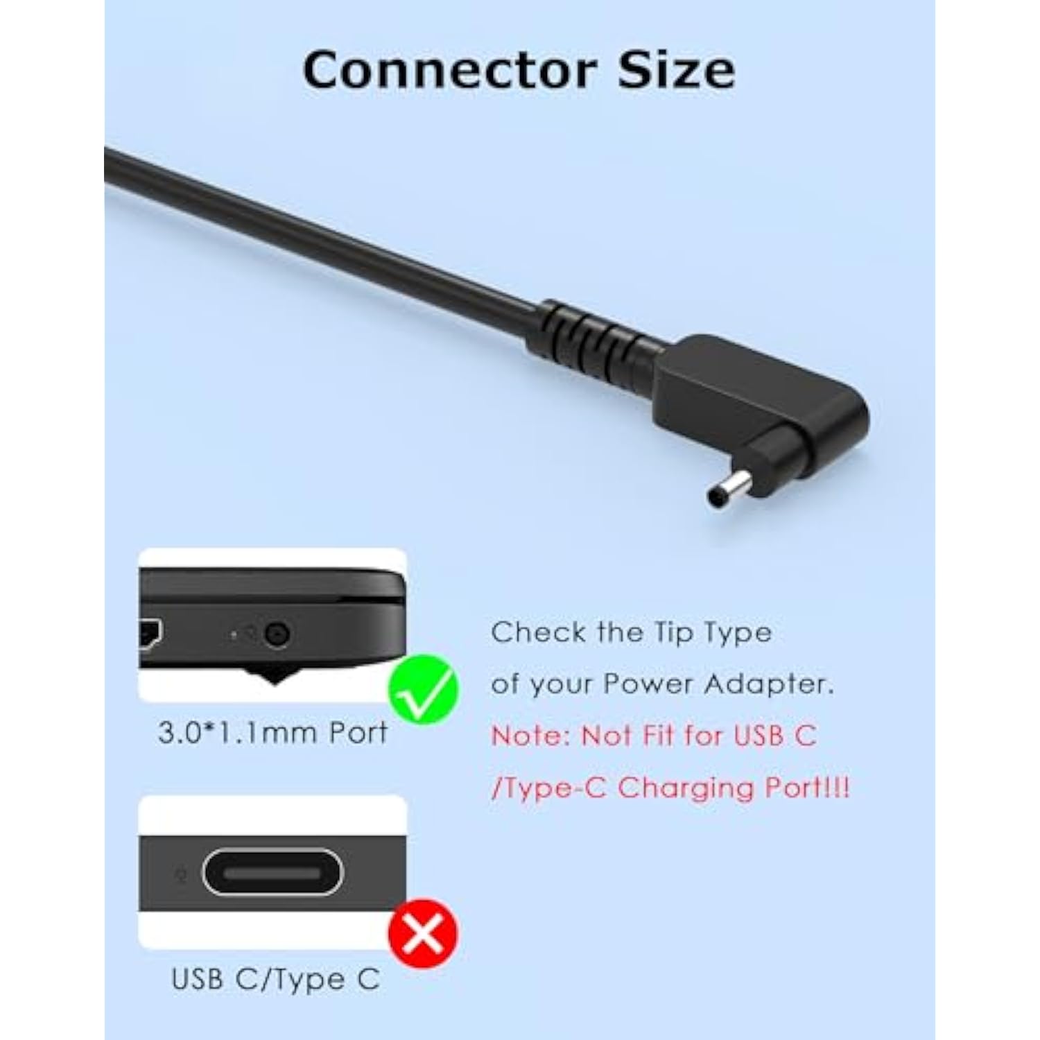 19V 3.42A 65W Laptop For Acer Chromebook R11 14 15 Cb3-111 Cb3-131 Cb3-431 Cb3