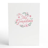 Mother’S Day Card For Grandma, Cherry Blossom Pop-Up Card, 5 X 7, Thoughtful Card For Grandmother, Pop-Up Flowers