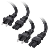 Cable Matters 2-Pack 2 Prong Vizio TV Power Cord Replacement - 6ft, NEMA 1-15P to IEC C7, Polarized AC Power Cord for PS2, TV, and More