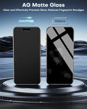 2+2 Pack Matte Glass Screen Protector for iPhone 16 Pro, [Auto-alignment, auto-dust removal], Anti-Glare & Anti-Fingerprint Case Friendly Tempered