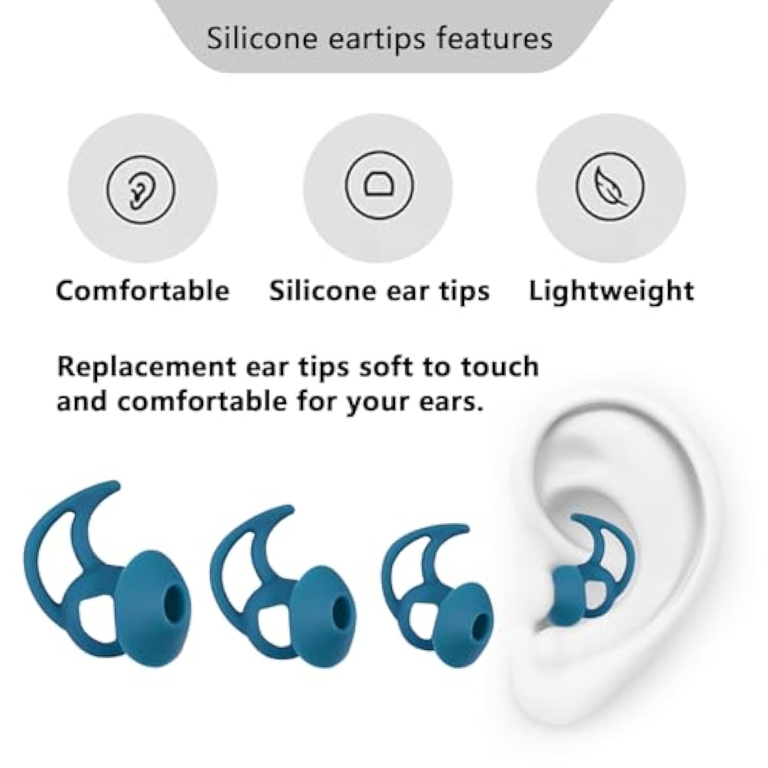 Earbud Replacement Tips Silicone Earbud Tips Ear Tips Compatible With Bose Quietcomfort And Sport Headphone Earbud Rubber Tips Earbud Covers 3 Pairs S M L