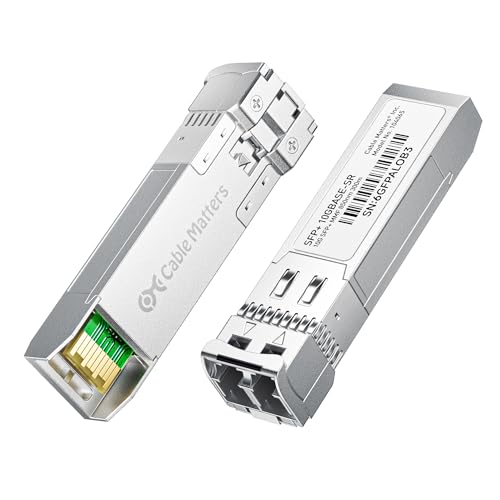 2-Pack 10Gbase-Sr Sfp+ To Lc Multimode 10G Fiber Transceiver Module, 10G, Mmp Fiber, Up To 300M, For Cisco, Ubiquiti, Tp-Link, D-Link, Mikrotik, Netgear, Supermicro, Hpe Aruba