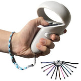 Improved Replacement Wrist Wraps for Oculus Quest 2 Gen Controller, Professional Wrist Lanyards with Resin White Stopper, Replacement Adjustable Hand