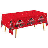 Graduation Party Table Cover Set 3pcs Red 54x108in Party Decor