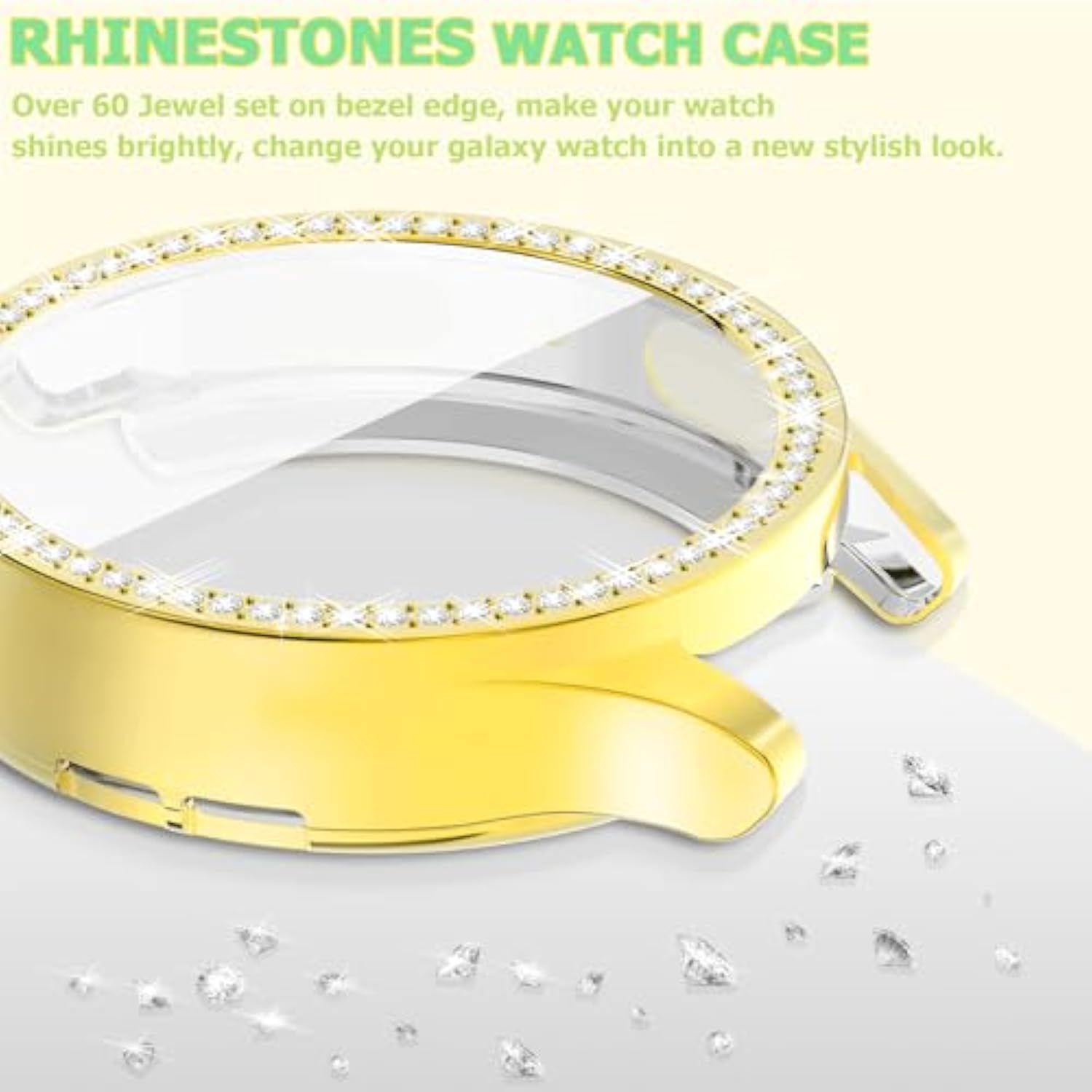 [12Pack] Bling Case Compatible With Samsung Galaxy Watch 7 40Mm 2024 Screen Protector, Hd Full Protection Flexible Tpu Watch Bumper Cover Anti Scratch Samsung Watch 7 Accessory (40Mm)