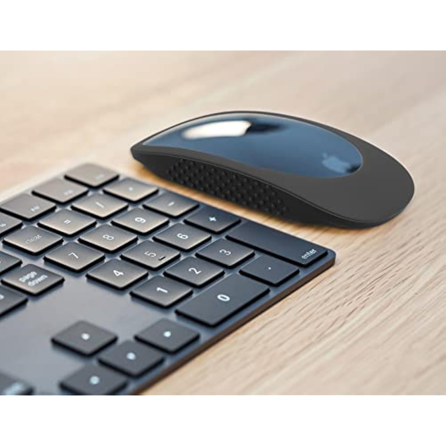 Silicone Protector For Apple Magic Mouse, Imac Magic Mouse Cover Case - Anti-Drop Protective Sleeve (Black)