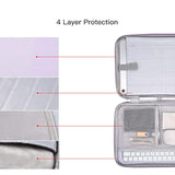 13 Inch Ipad Pro Air Sleeve, Chromebook Ipad Carrying Sleeve Case Bag For Samsung Galaxy Tab S9+ Plus/S9 Fe+/S8+ 12.4", Surface Pro 10/9/8/X, Ipad Pro 13 M4, Purple