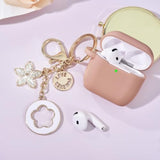 Case For Apple Airpods 4 - Airpods 4 Cases 2024 Cover Women Anti-Drop Silicone Ipods 4 Earbuds Wireless Accessorie Charging Cases Girl Bling Keychain For Airpod Ipods 4Th Generation