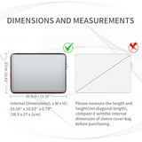 Rainyear 15.6 Inch Laptop Sleeve Protective Case Soft Lining Zipper Cover Padded Carrying Bag Compatible With 15.6" Notebook Computer Ultrabook Chromebook (Black, Upgraded Version)