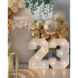 Birthday Balloon For Women Garland Kit Arch And Gold For Party Decoration Neutral Brown Tawny Boho Ivory White Sand Gold