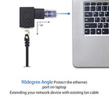 Ethernet Adapter 90 Degree, Right Angled Rj45 Male To Female Ethernet Extender