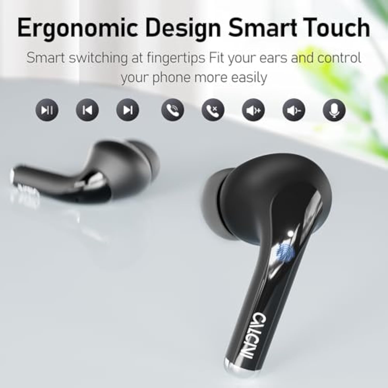 True Wireless Earbuds Bluetooth 5.3 With Microphone, Tws Earbuds In-Ear Headph
