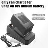 Ctc720 Charger Replace For Snap On 18V Charger Ctb8185 Ctb8187 Ct7850 Cdr7850H Ctl7850 Ctb7185 Tool Battery Li-Ion