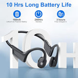 Bone Conduction Headphones, Bluetooth 6.0 Open Ear Headphones with HD Mic, 10Hrs Playtime Wireless Sports Earphones, IP67 Waterproof Headset for