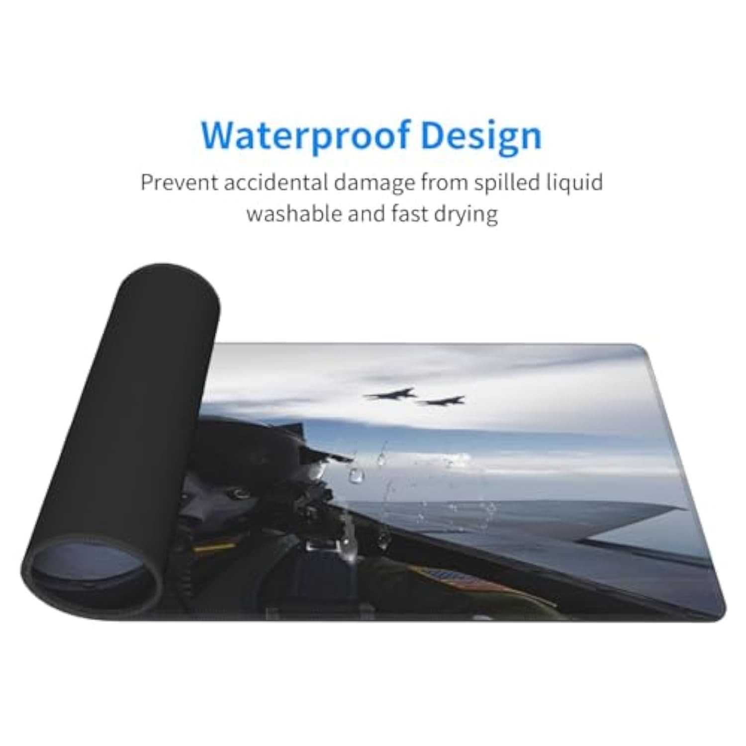 Large Mouse Pad Fighter Pilot Mouse Pads, Xxl Extended Keyboard Mousemat Big Desk Mat Gaming Mousepad For Home Office Accessories
