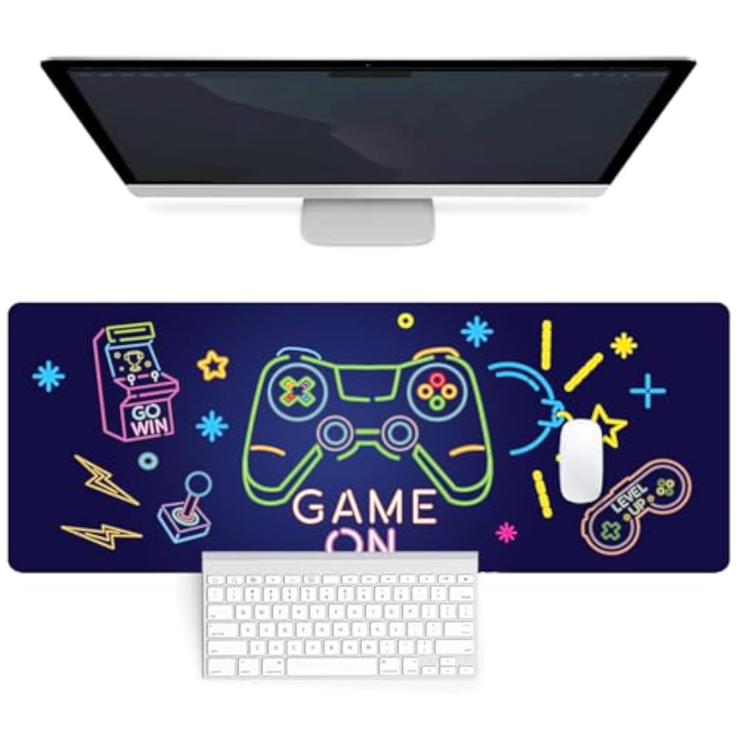 Mouse Pad - Gaming Mouse Pad For Keyboard 80X30Cm Computer Mouse Mat Desk Pad With Soft Smooth Surface And Anti-Slip Rubber Base Gaming Mats For Desk Gamer Office Home