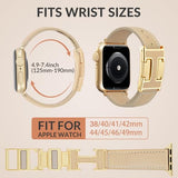 Leather Magnetic Band Compatible with  Watch Bands 38mm 40mm 41mm 42mm 44mm 45mm 46mm 49mm for Women Men?Top Grain Leather Designer Replacement